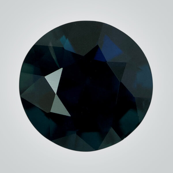 Natural Blue Sapphire, Round A Diamond Cut