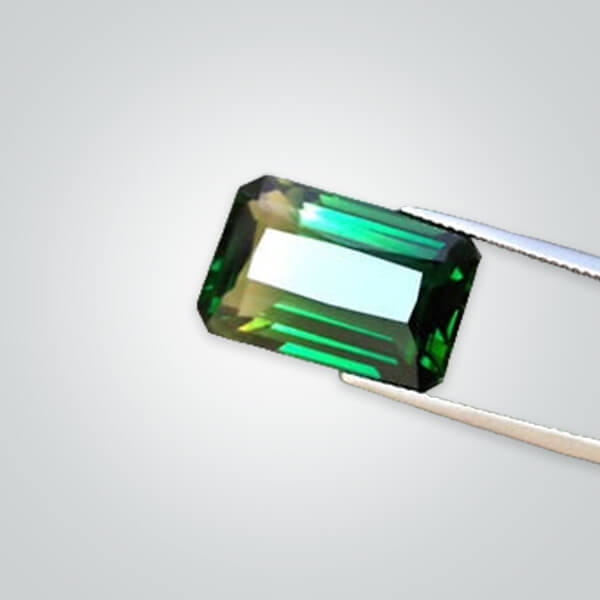 Lab Created Green-Gold Quartz, Heart