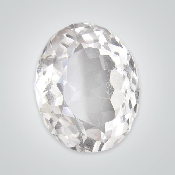 Lab Created White Quartz, Oval