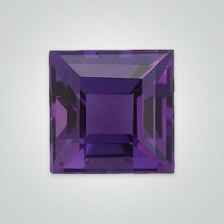 Natural African Amethyst, Square Step Cut