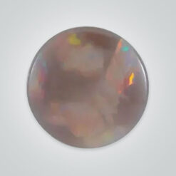 Natural Black Opal, Round Cabochon AA
