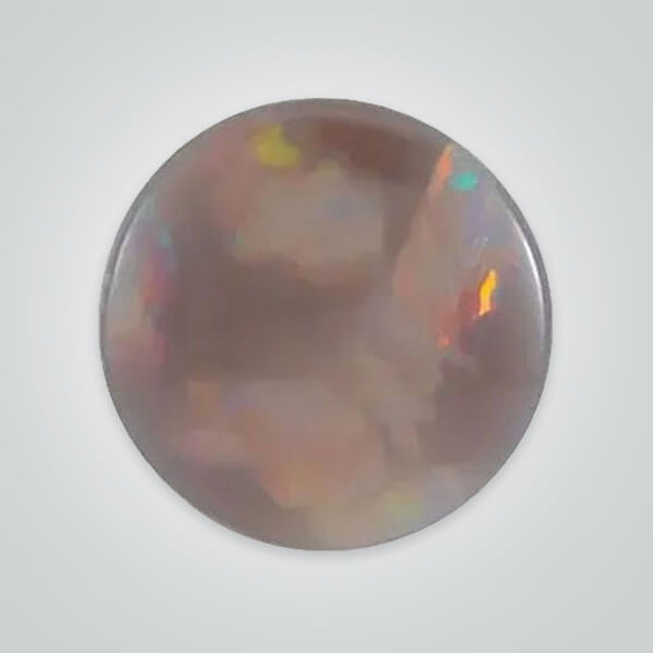 Natural Black Opal, Round Cabochon AA