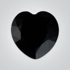Natural Black Onyx, Heart