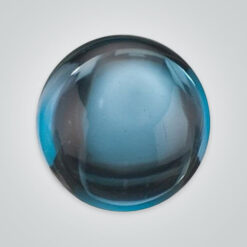 Natural London Blue Topaz, Round Cabochon