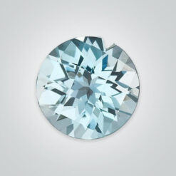 Natural Sky Blue Topaz, Round Checkerboard