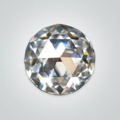 Lab Created Moissanite, Round Rose Cut