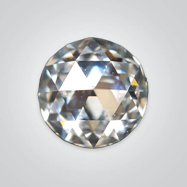 Lab Created Moissanite, Round Rose Cut