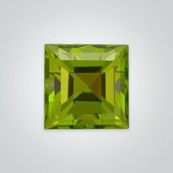 Natural Peridot, Square Step Cut