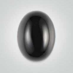 Natural Black Onyx, Oval Cabochon