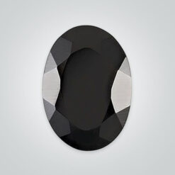 Natural Black Onyx, Oval Faceted