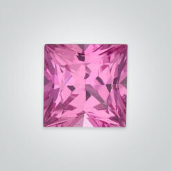 Natural Pink Sapphire, Square Princess AAA