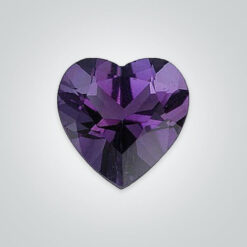 Natural African Amethyst, Heart AAA