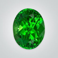 Natural Tsavorite Green Garnet, Oval