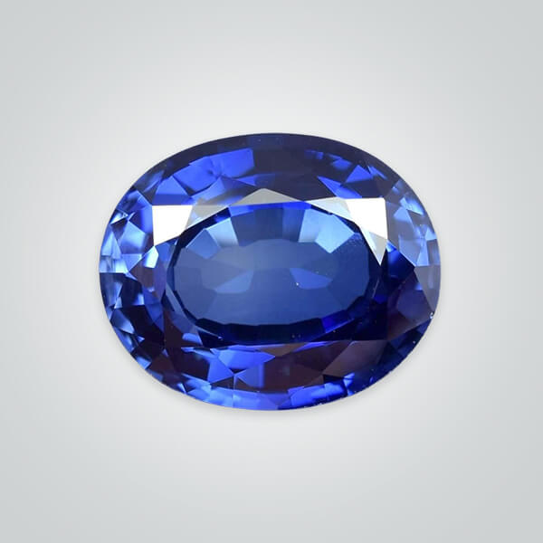 Natural Diffusion Blue Sapphire, Oval AAA