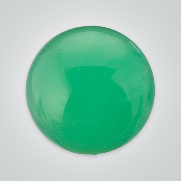 Natural Chrysoprase, Round Cabochcon