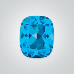 Natural Swiss Blue Topaz, Elongated Cushion