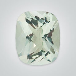 Natural Green Quartz, Elongated Cushion Checkerboard