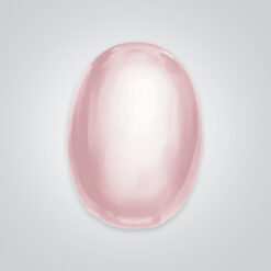Natural Rose Quartz, Oval Cabochon