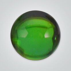 Natural Green Tourmaline, Round Cabochon