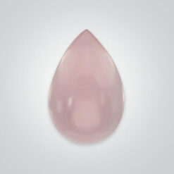 Natural Rose Quartz, Pear Cabochon
