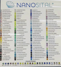 Nano Sital Color Chart (All Colors)