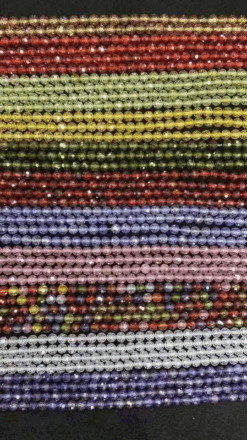 CZ Mirco Faceted Beads Strand