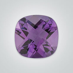 Natural Brazilian Amethyst AAA, Cushion Checkerboard