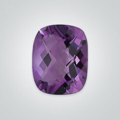 Natural Brazilian Amethyst AAA, Elongated Cushion Checkerboard