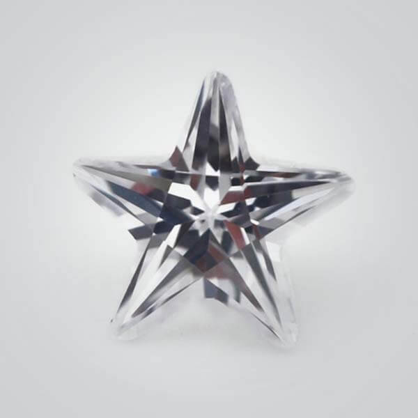 Cubic Zirconia White AAA, Star
