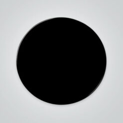 Natural Black Onyx, Round Buff Top Cabochon
