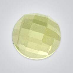 Natural Lemon Topaz, Round Rose cut Cabochon