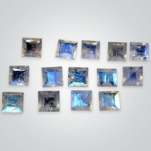 Natural Rainbow Moonstone, Square
