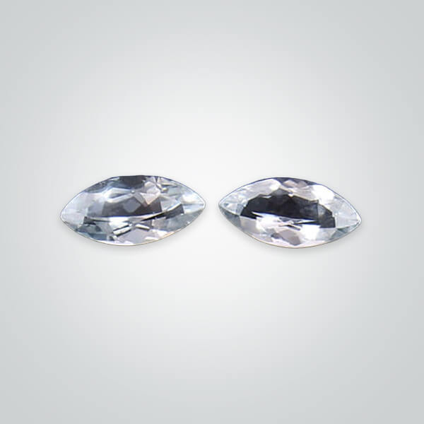 Natural White Zircon, Marquise