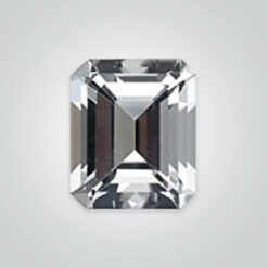 Natural White Zircon, Octagon
