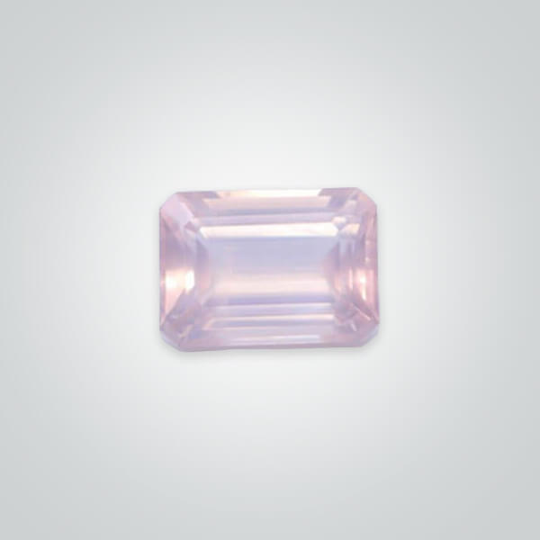 Natural Rose Quartz, Octagon