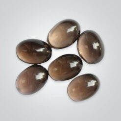 Natural Smoky Quartz, Oval Cabochon