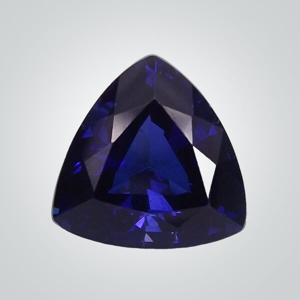 Synthetic Gemstones Blue Sapphire# 35 (Dark), Trillion