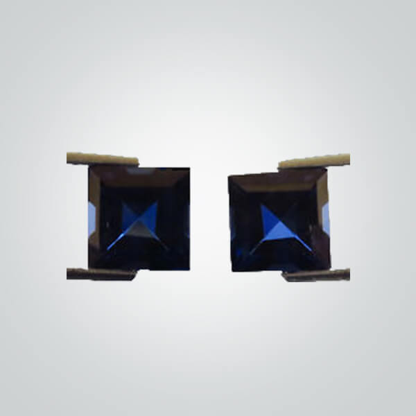 Lab Created Blue Sapphire# 35 (Dark), Square