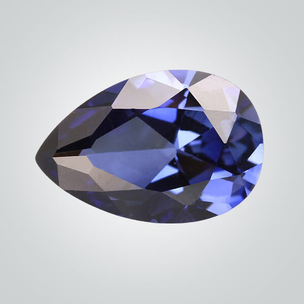 Synthetic Gemstones Diffusion Blue Sapphire, Pear