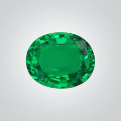 Lab Created Hydrothermal Colombian Emerald, Oval