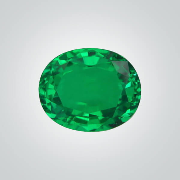 Lab Created Hydrothermal Colombian Emerald, Oval