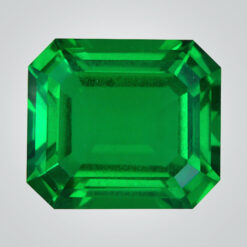 Synthetic Gemstones Hydrothermal Colombian Emerald, Round Checkerboard
