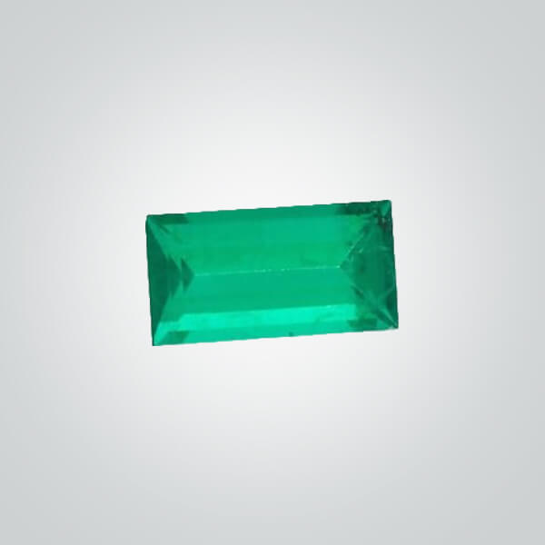 Synthetic Gemstones Hydrothermal Colombian Emerald, Baguette