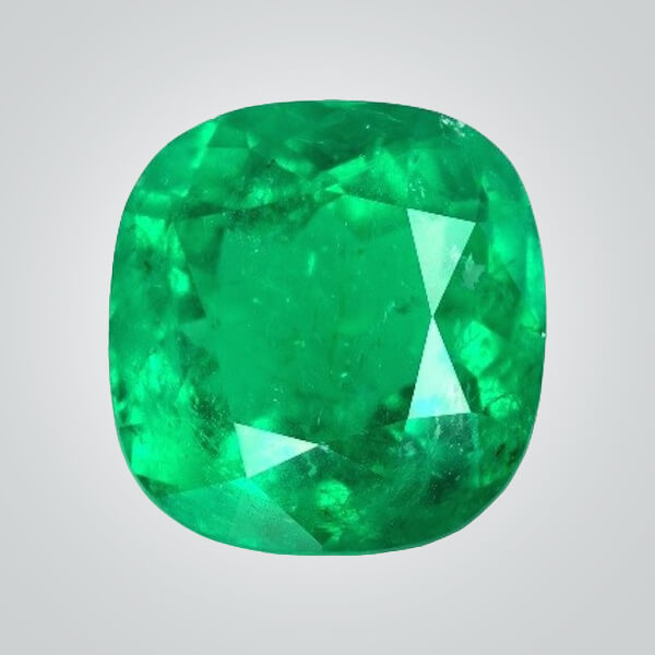 Synthetic Gemstones Hydrothermal Colombian Emerald, Cushion