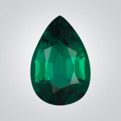 Lab Created Hydrothermal Emerald, Pear