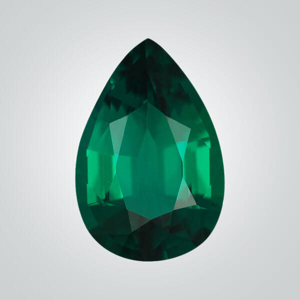 Synthetic Gemstones Hydrothermal Emerald, Pear