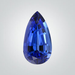 Lab Created Pulled Czochralski Blue Sapphire, Pear