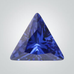 Lab Created Pulled Czochralski Blue Sapphire, Triangle