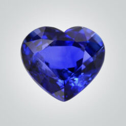 Lab Created Pulled Czochralski Blue Sapphire, Heart