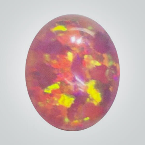 Lab Created Jelly Opal, OP513 Multi Salmon